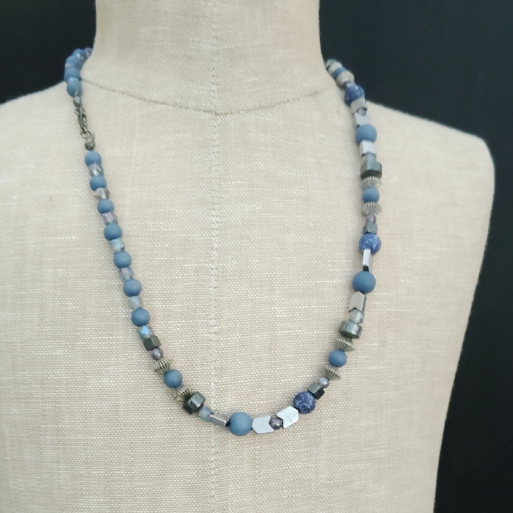 Blue Beaded Necklace